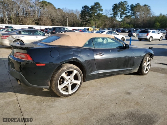 2015 Chevrolet Camaro LT with VIN 2G1FD3D36F9276629, listed as a Copart auction lot 46691175 with 186,036 mi miles and Salvage Title. Bid and sale history available at carsss.com. Image 3.