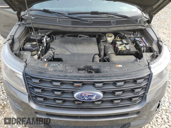 2017 Ford Explorer Sport with VIN 1FM5K8GT5HGD36420, listed as a Copart auction lot 57654015 with 122,804 mi miles and Salvage title. Bid and sale history available at DreamBid. Image 12.