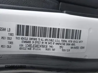2014 Dodge Durango Citadel with VIN 1C4RDJEG0EC476018, listed as a IAAI auction lot 41212456 with 154,929 mi miles and . Bid and sale history available at DreamBid. Image 9.