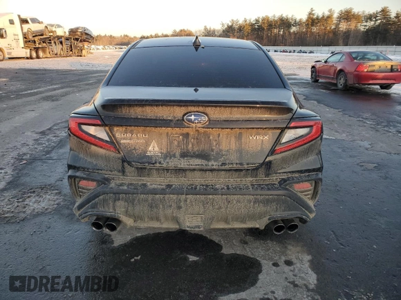 2023 Subaru WRX with VIN JF1VBAA65P9823639, listed as a Copart auction lot 41861455 with 21,990 mi miles and Salvage title. Bid and sale history available at DreamBid. Image 6.