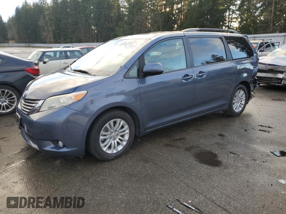 2014 Toyota Sienna XLE with VIN 5TDYK3DC6ES446435, listed as a Copart auction lot 85085274 with 0 mi miles and Salvage Title. Bid and sale history available at carsss.com. Image 1.