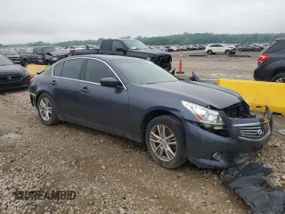 2011 Infiniti G25 x with VIN JN1DV6AR3BM452333, listed as a Copart auction lot 61105514 with Not Provided miles and Salvage Title. Bid and sale history available at carsss.com. Image 4.