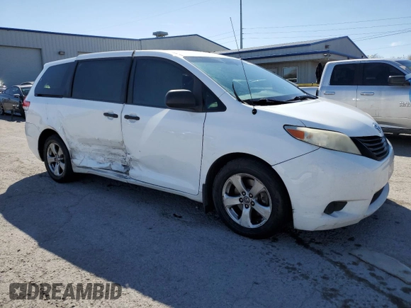 2012 Toyota Sienna with VIN 5TDZK3DC2CS244967, listed as a Copart auction lot 49787795 with 242,667 mi miles and Salvage Title. Bid and sale history available at carsss.com. Image 4.