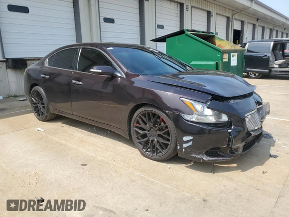 2014 Nissan Maxima S with VIN 1N4AA5AP5EC480302, listed as a Copart auction lot 60444595 with 78,353 mi miles and Salvage title. Bid and sale history available at DreamBid. Image 4.