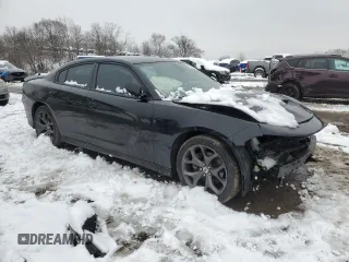 2019 Dodge Charger R/T with VIN 2C3CDXCT6KH643181, listed as a Copart auction lot 44929565 with 109,377 mi miles and Salvage Title. Bid and sale history available at carsss.com. Image 4.
