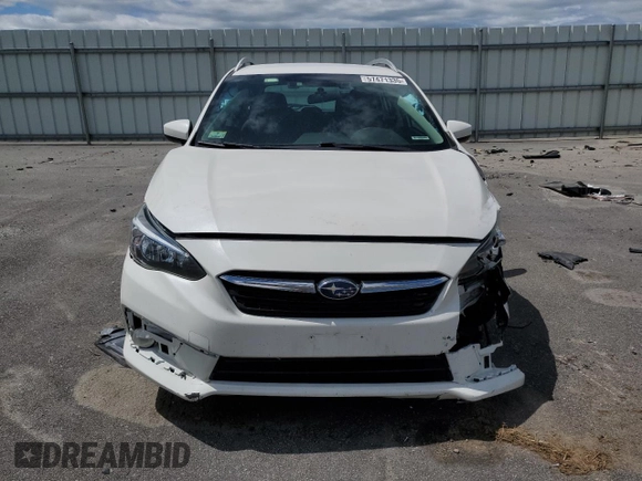 2020 Subaru Impreza Premium with VIN 4S3GTAV64L3711146, listed as a Copart auction lot 57471335 with Not provided miles and Salvage title. Bid and sale history available at DreamBid. Image 5.