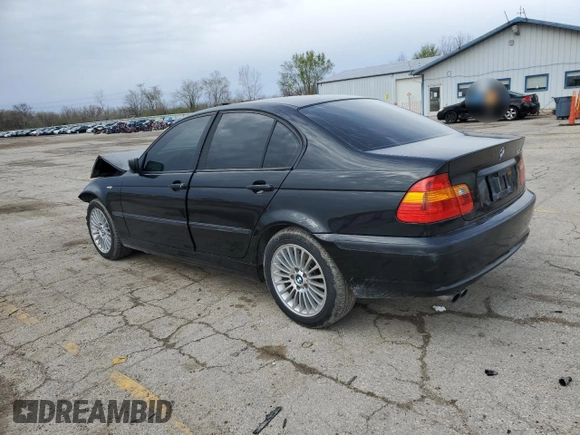 2003 BMW 3 Series 325xi with VIN WBAEU334X3PM56980, listed as a Copart auction lot 51082745 with 159,044 mi miles and Salvage Title. Bid and sale history available at carsss.com. Image 2.