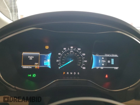 2016 Ford Fusion SE with VIN 3FA6P0H90GR287767, listed as a Copart auction lot 59678505 with 98,846 mi miles and Salvage title. Bid and sale history available at DreamBid. Image 9.