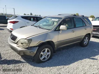 1999 Lexus RX 300 Luxury SUV with VIN JT6HF10UXX0094951, listed as a Copart auction lot 72010524 with 176,315 mi miles and Salvage Title. Bid and sale history available at carsss.com. Image 1.