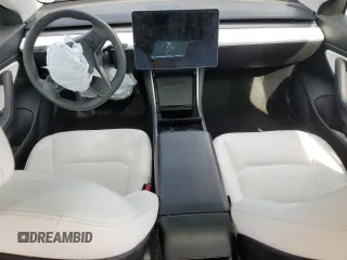 2019 Tesla Model 3 Mid Range with VIN 5YJ3E1EA0KF445185, listed as a Copart auction lot 48630675 with 76,351 mi miles and Salvage Title. Bid and sale history available at carsss.com. Image 8.