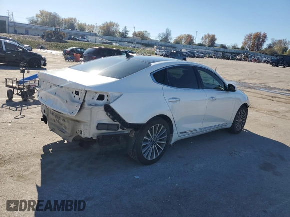 2017 Kia Cadenza Limited with VIN KNALC4J13H5089240, listed as a Copart auction lot 80257194 with 81,727 mi miles and Clean Title. Bid and sale history available at carsss.com. Image 3.