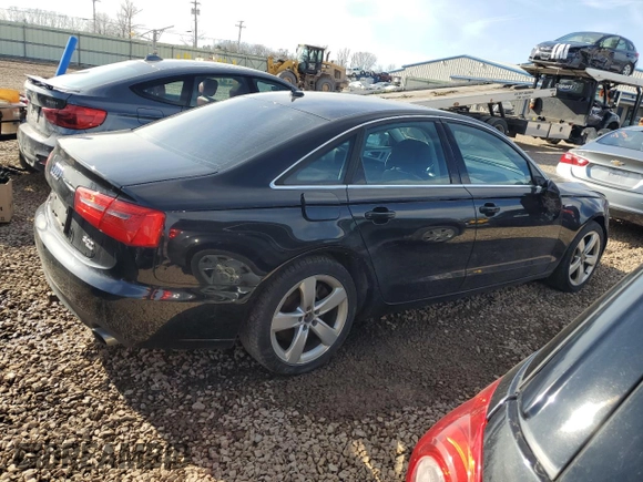 2012 Audi A6 3.0T Premium Plus with VIN WAUBGAFC3CN007279, listed as a Copart auction lot 50125415 with 126,408 mi miles and Salvage Title. Bid and sale history available at carsss.com. Image 3.