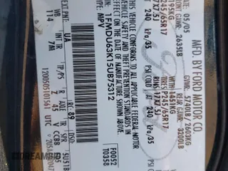 2005 Ford Explorer с VIN 1FMDU63K15UB75312, выставлен на аукционе Copart как лот 74739814 с пробегом 258 172 миль миль и Списание • Salvage title. История ставок и продаж доступна на DreamBid. Изображение 13.