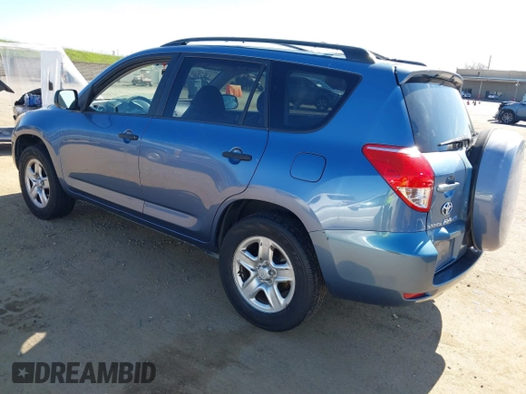 2007 Toyota RAV4 with VIN JTMZD33V375051123, listed as a IAAI auction lot 41708213 with 217,412 mi miles. Bid and sale history available at carsss.com. Image 3.
