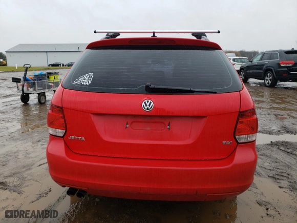 2012 Volkswagen Jetta SportWagen TDI w/Sunroof & Nav with VIN 3VWML7AJ0CM709423, listed as a Copart auction lot 84479344 with 110,105 mi miles and Salvage Title. Bid and sale history available at carsss.com. Image 6.