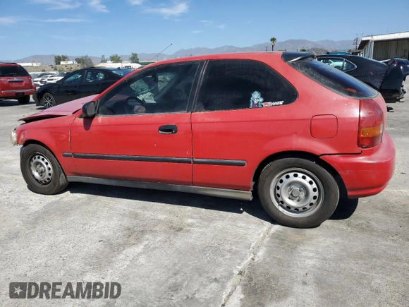 1998 Honda Civic CX with VIN 2HGEJ6420WH107167, listed as a Copart auction lot 46697095 with 64,087 mi miles and Salvage Title. Bid and sale history available at DreamBid. Image 2.