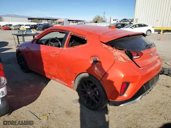 2020 Hyundai Veloster Turbo with VIN KMHTH6AB5LU021072, listed as a Copart auction lot 81272564 with 79,398 mi miles and Salvage Title. Bid and sale history available at carsss.com. Image 2.