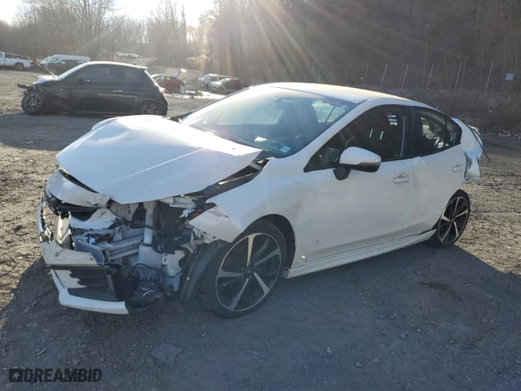 2020 Subaru Impreza Sport with VIN 4S3GKAL65L3600255, listed as a Copart auction lot 87732425 with 0 mi miles and Non Repairable. Bid and sale history available at carsss.com. Image 1.