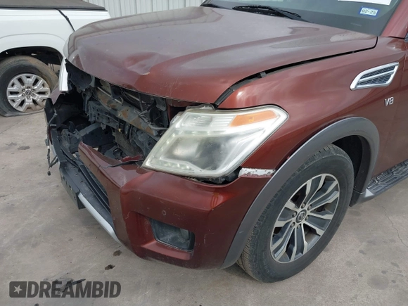 2018 Nissan Armada SL with VIN JN8AY2ND7J9050528, listed as a IAAI auction lot 41525232 with 106,179 mi miles and . Bid and sale history available at DreamBid. Image 17.