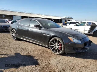 2016 Maserati Quattroporte S with VIN ZAM56RPA3G1166326, listed as a Copart auction lot 74740363 with 70,469 mi miles. Bid and sale history available at carsss.com. Image 4.