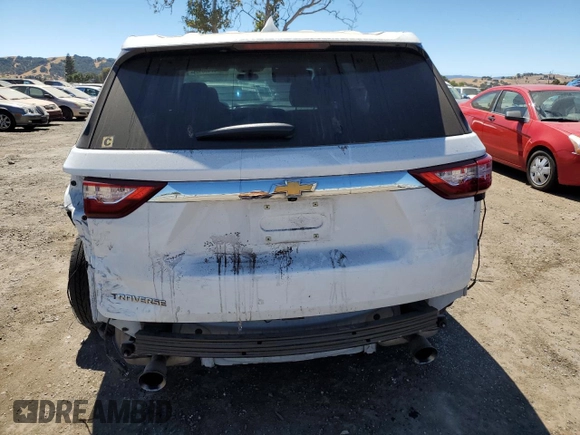 2021 Chevrolet Traverse LS with VIN 1GNERFKWXMJ184046, listed as a Copart auction lot 67483104 with 50,394 mi miles and Salvage Title. Bid and sale history available at carsss.com. Image 6.