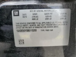 2011 Cadillac CTS Luxury with VIN 1G6DE5EY5B0115293, listed as a Copart auction lot 51009745 with 152,531 mi miles and Salvage Title. Bid and sale history available at DreamBid. Image 12.