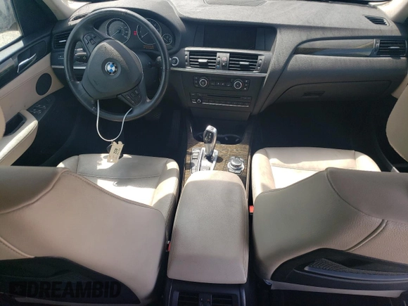 2013 BMW X3 xDrive28i with VIN 5UXWX9C50D0A24548, listed as a Copart auction lot 50700105 with 103,006 mi miles and Clean Title. Bid and sale history available at carsss.com. Image 8.
