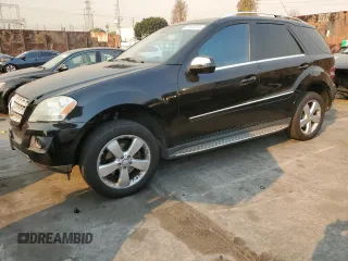 2009 Mercedes-Benz M 3.5L with VIN 4JGBB56E49A525018, listed as a Copart auction lot 41614175 with 154,428 mi miles and Salvage Title. Bid and sale history available at carsss.com. Image 1.