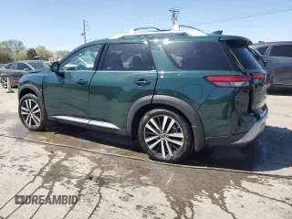 2024 Nissan Pathfinder Platinum with VIN 5N1DR3DK1RC266834, listed as a Copart auction lot 52101895 with 2,046 mi miles and Salvage title. Bid and sale history available at DreamBid. Image 2.