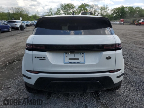 2020 Land Rover Range Rover Evoque SE z VIN SALZP2FX6LH041539, wystawiony jako Copart lot #54368535 z przebiegiem 57 322 mil mil oraz Szkoda całkowita • Salvage title. Historia ofert i sprzedaży dostępna na DreamBid. Obrazek 6.