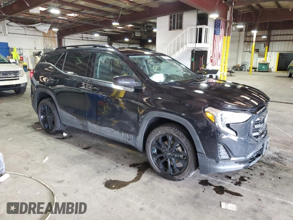2021 GMC Terrain SLE z VIN 3GKALTEV7ML360767, wystawiony jako Copart lot #55701895 z przebiegiem 46 500 mil mil oraz Szkoda całkowita • Salvage title. Historia ofert i sprzedaży dostępna na DreamBid. Obrazek 4.
