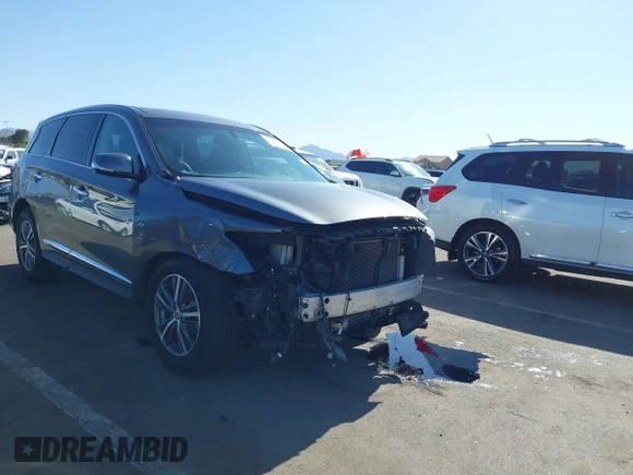2018 Infiniti QX60 with VIN 5N1DL0MM0JC506333, listed as a IAAI auction lot 42135295 with 87,925 mi miles and . Bid and sale history available at DreamBid. Image 6.
