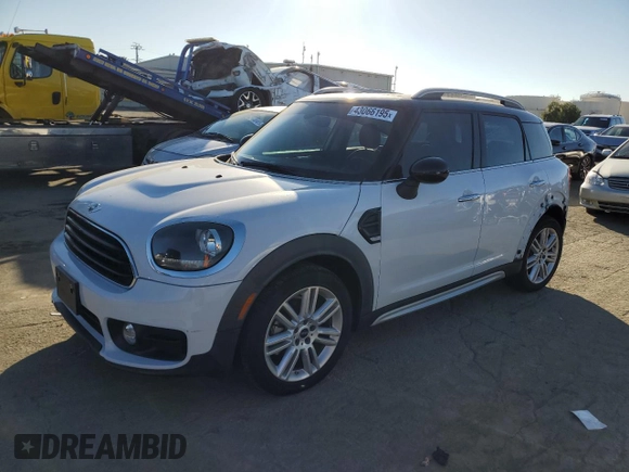 2018 MINI Countryman Cooper z VIN WMZYS7C31J3E08411, wystawiony jako Copart lot #43066195 z przebiegiem 39 451 mil mil oraz Szkoda całkowita • Salvage title. Historia ofert i sprzedaży dostępna na DreamBid. Obrazek 1.