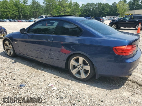 2011 BMW 3 Series 328i with VIN WBAKE3C51BE441707, listed as a Copart auction lot 62581005 with 132,115 mi miles and Salvage title. Bid and sale history available at DreamBid. Image 2.