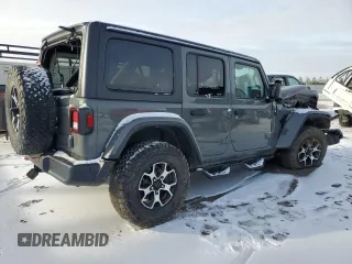 2021 Jeep Wrangler Unlimited Rubicon with VIN 1C4HJXFG0MW564456, listed as a Copart auction lot 81616694 with 0 mi miles and Salvage Title. Bid and sale history available at carsss.com. Image 3.