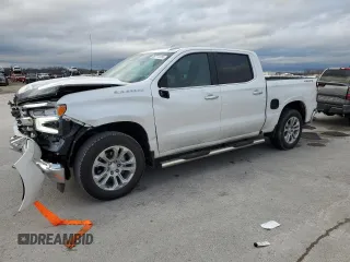 2023 Chevrolet Silverado 1500 LTZ with VIN 1GCUDGED6PZ107151, listed as a Copart auction lot 85771374 with 12,879 mi miles and Salvage Title. Bid and sale history available at carsss.com. Image 1.