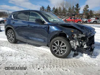 2018 Mazda CX-5 Grand Touring with VIN JM3KFBDM9J0376155, listed as a Copart auction lot 47944575 with 34,345 mi miles and Salvage Title. Bid and sale history available at carsss.com. Image 4.