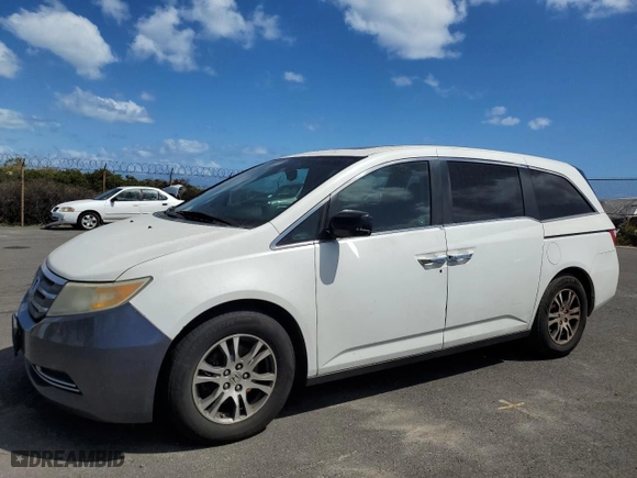 2012 Honda Odyssey EX-L with VIN 5FNRL5H69CB051748, listed as a Copart auction lot 46780975 with 170,289 mi miles and Salvage Title. Bid and sale history available at carsss.com. Image 1.