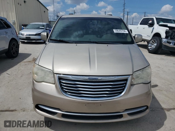 2014 Chrysler Town & Country Touring with VIN 2C4RC1BG2ER329276, listed as a Copart auction lot 59649794 with 153,235 mi miles and Salvage Title. Bid and sale history available at DreamBid. Image 5.