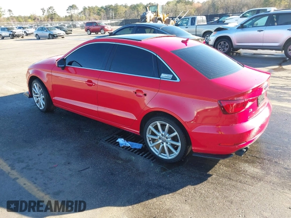 2015 Audi A3 1.8T Premium Plus with VIN WAUCCGFFXF1021950, listed as a IAAI auction lot 41850779 with 80,375 mi miles. Bid and sale history available at carsss.com. Image 3.
