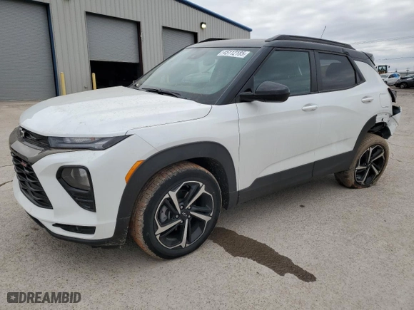 2023 Chevrolet TrailBlazer RS with VIN KL79MTSL1PB179732, listed as a Copart auction lot 45112185 with 10,259 mi miles and Salvage Title. Bid and sale history available at carsss.com. Image 1.