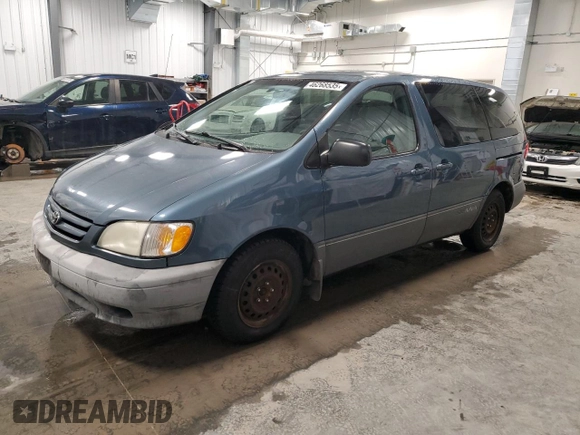 2003 Toyota Sienna CE with VIN 4T3ZF19C13U512777, listed as a Copart auction lot 46268535 with 293,221 mi miles and Clean Title. Bid and sale history available at carsss.com. Image 1.