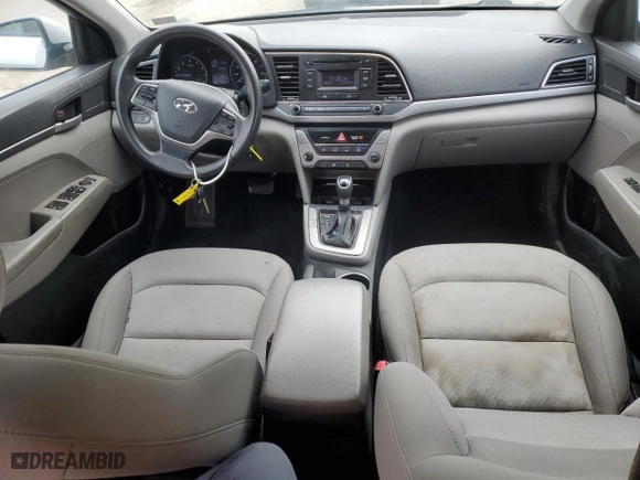 2017 Hyundai Elantra SE with VIN KMHD74LF1HU423707, listed as a Copart auction lot 51880985 with 108,604 mi miles and Salvage Title. Bid and sale history available at carsss.com. Image 8.
