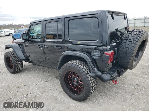2018 Jeep Wrangler Unlimited Rubicon with VIN 1C4HJXFG4JW266438, listed as a Copart auction lot 50940075 with 75,175 mi miles and Salvage title. Bid and sale history available at DreamBid. Image 2.