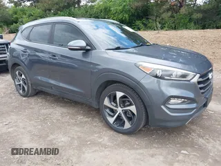 2016 Hyundai Tucson Eco z VIN KM8J3CA2XGU141668, wystawiony jako IAAI lot #42365231 z przebiegiem 104 796 mil mil oraz . Historia ofert i sprzedaży dostępna na DreamBid. Obrazek 1.