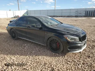 2015 Mercedes-Benz CLA 45 AMG with VIN WDDSJ5CB5FN198513, listed as a Copart auction lot 46956165 with 79,948 mi miles and Salvage title. Bid and sale history available at DreamBid. Image 4.