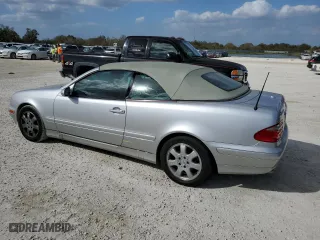 2002 Mercedes-Benz CLK-Class with VIN WDBLK65G92T092886, listed as a Copart auction lot 78297224 with 0 mi miles and Salvage Title. Bid and sale history available at carsss.com. Image 2.