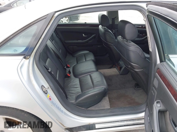 2004 Audi A8 L with VIN WAUML44E64N017817, listed as a IAAI auction lot 42174870 with 1 mi miles. Bid and sale history available at carsss.com. Image 8.