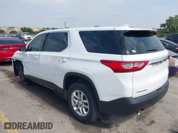 2020 Chevrolet Traverse LS z VIN 1GNERFKW4LJ314465, wystawiony jako IAAI lot #42030246 z przebiegiem 51 800 mil mil oraz . Historia ofert i sprzedaży dostępna na DreamBid. Obrazek 3.