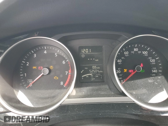 2017 Volkswagen Jetta Sport with VIN 3VWD17AJ3HM351196, listed as a Copart auction lot 49732345 with 52,504 mi miles and Salvage title. Bid and sale history available at DreamBid. Image 9.
